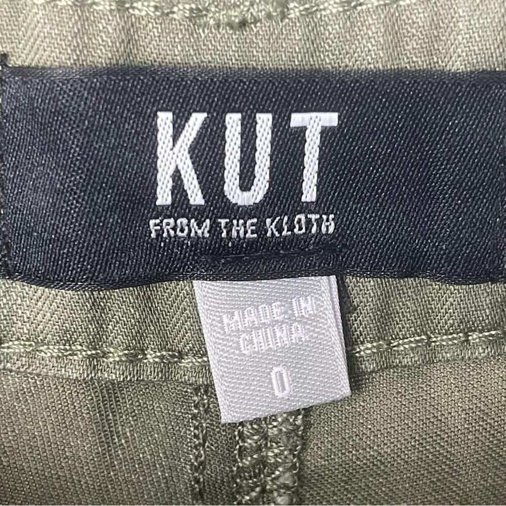 KUT Charlotte Wide Leg Cargo Pants, Khaki, Street Style, Weekend, Urban Casual 0 - Picture 11 of 11